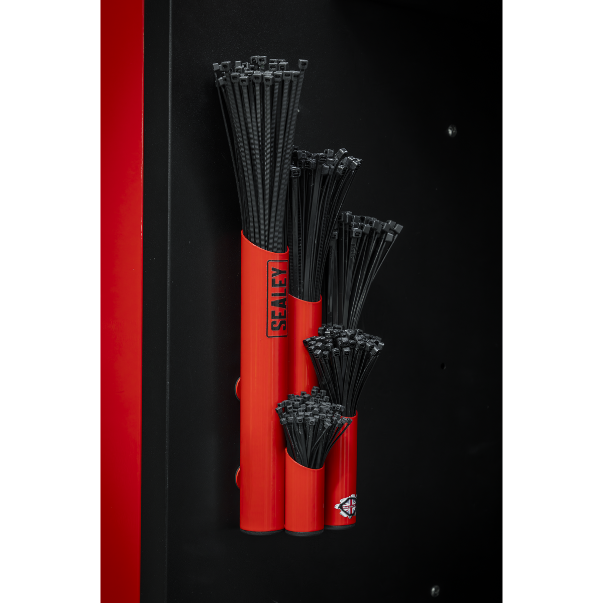 Large Magnetic Cable Tie Holder - Red