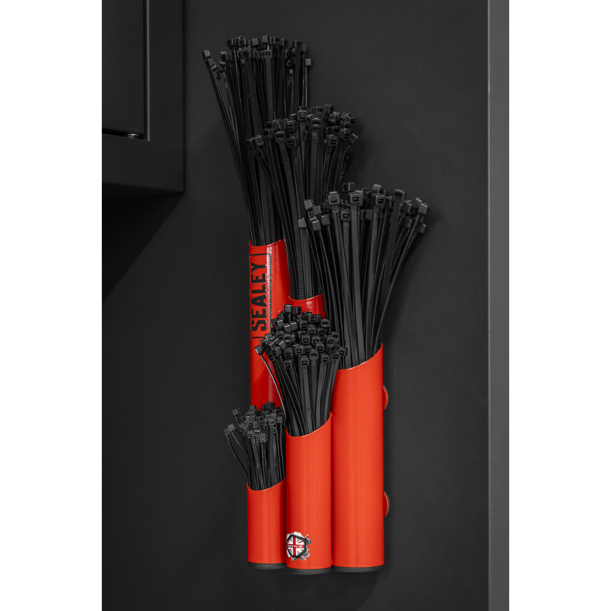 Large Magnetic Cable Tie Holder - Red
