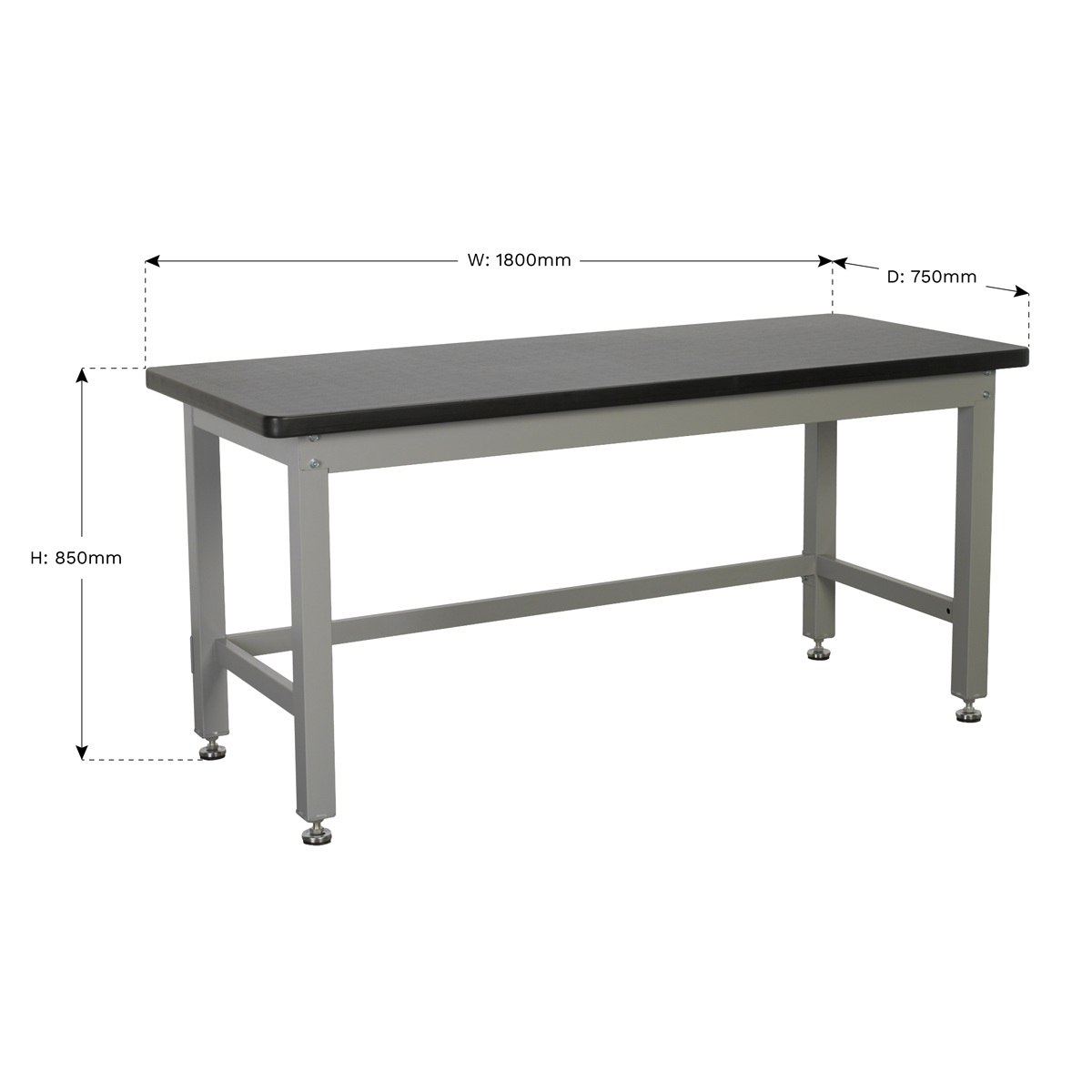 Premier Industrial™ Steel Workbench 1.8m