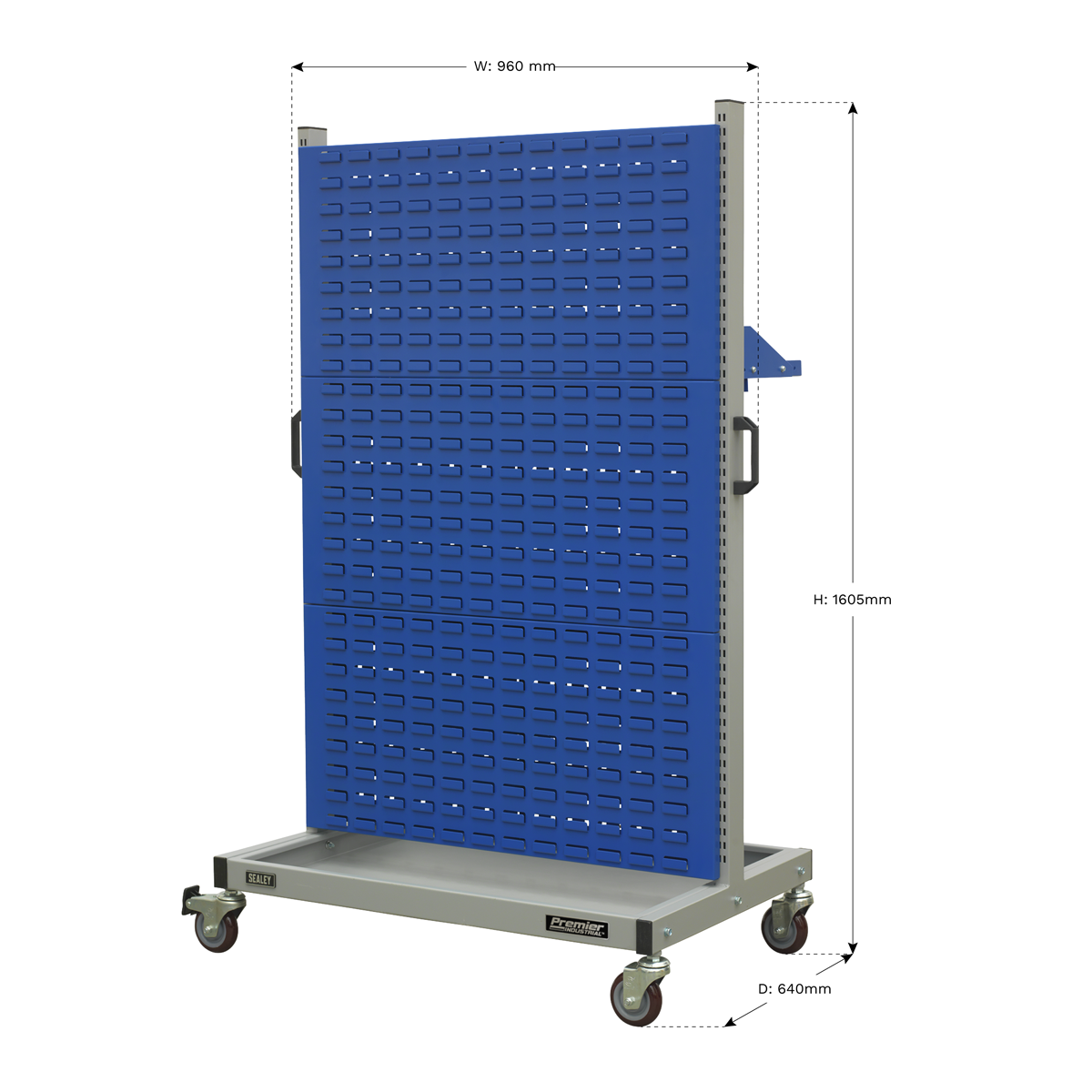 Premier Industrial™ Mobile Storage System with Shelf