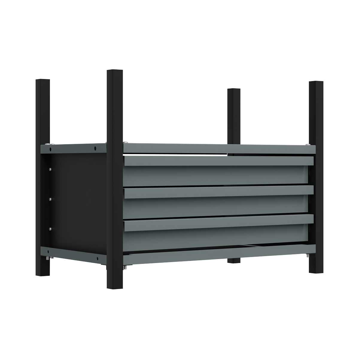 Modular Racking Mid Unit 3 Drawer & 1 Shelf 580mm