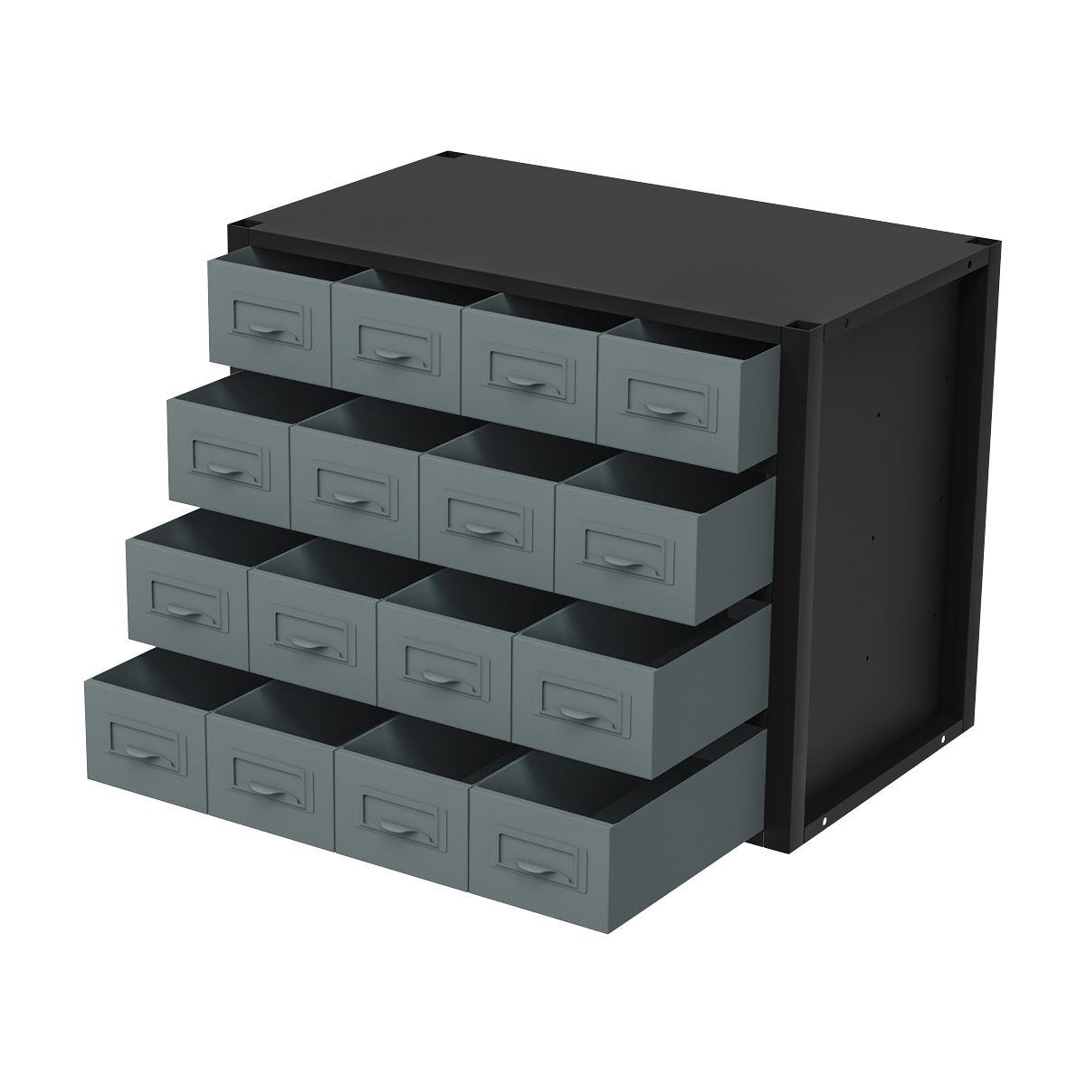 Modular Racking Mid Unit 16 Small Drawers 580mm