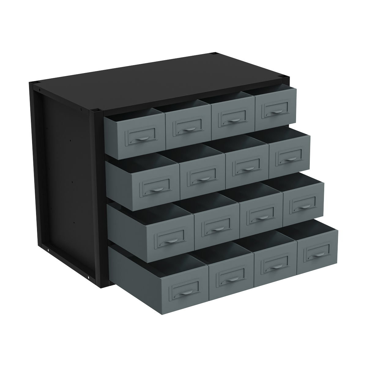 Modular Racking Mid Unit 16 Small Drawers 580mm