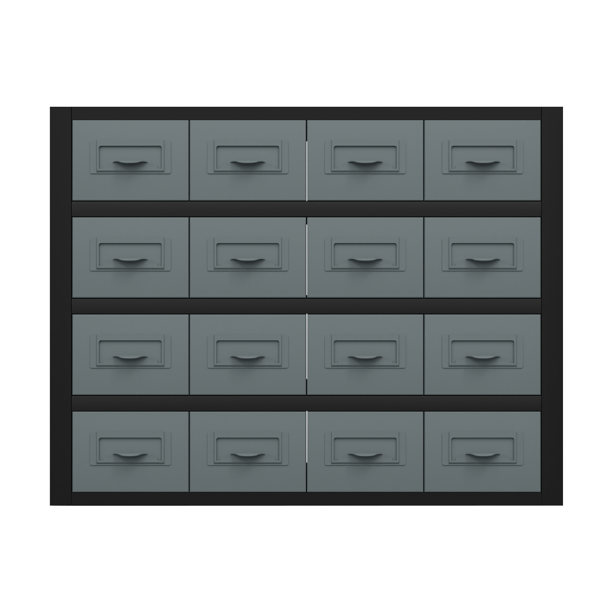 Modular Racking Mid Unit 16 Small Drawers 580mm