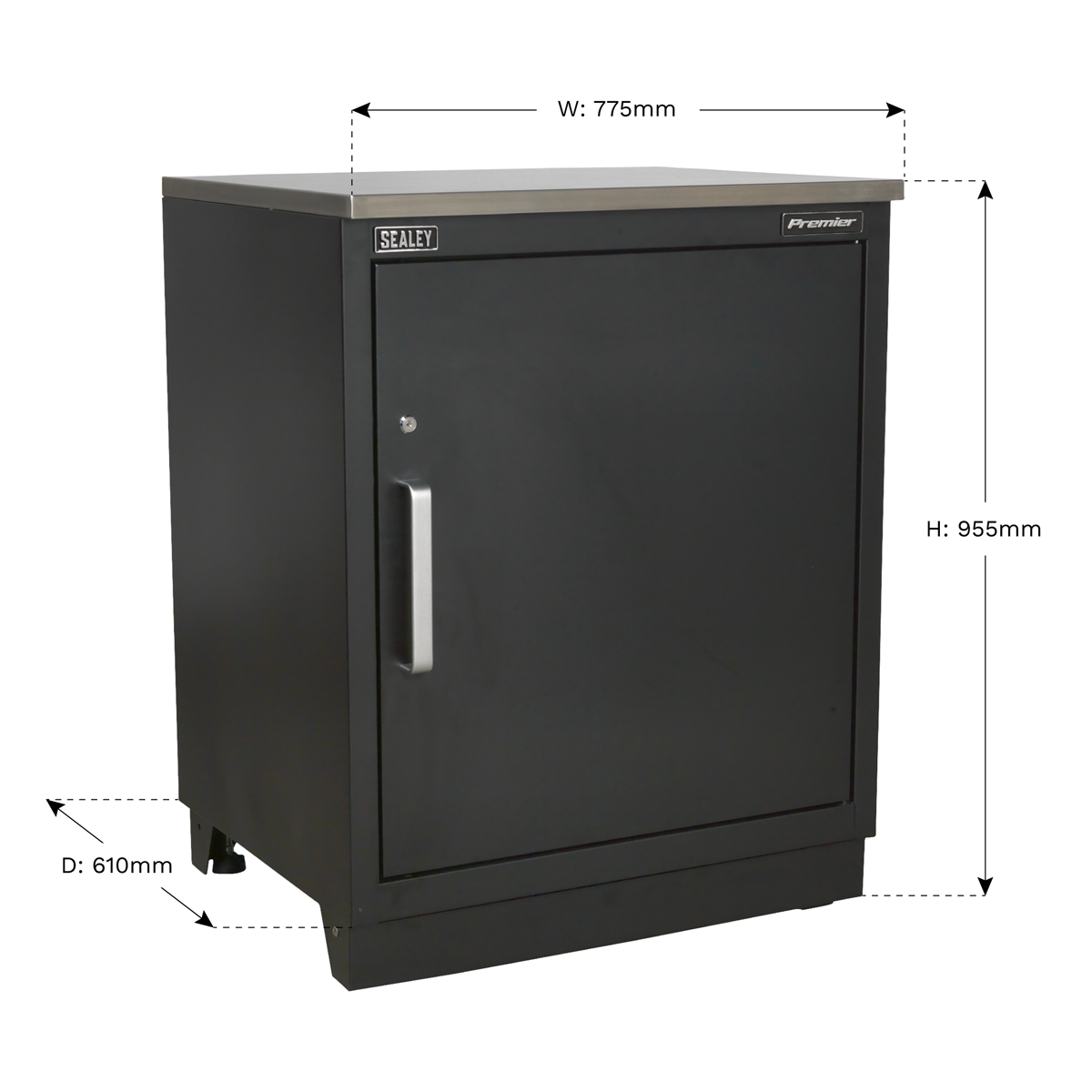 Premier™ Heavy-Duty Modular Floor Cabinet 1 Door 775mm