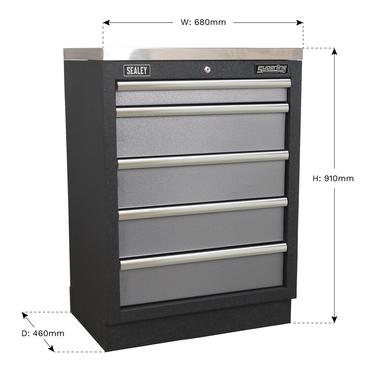 Superline PRO® Modular Cabinet 5 Drawer 680mm