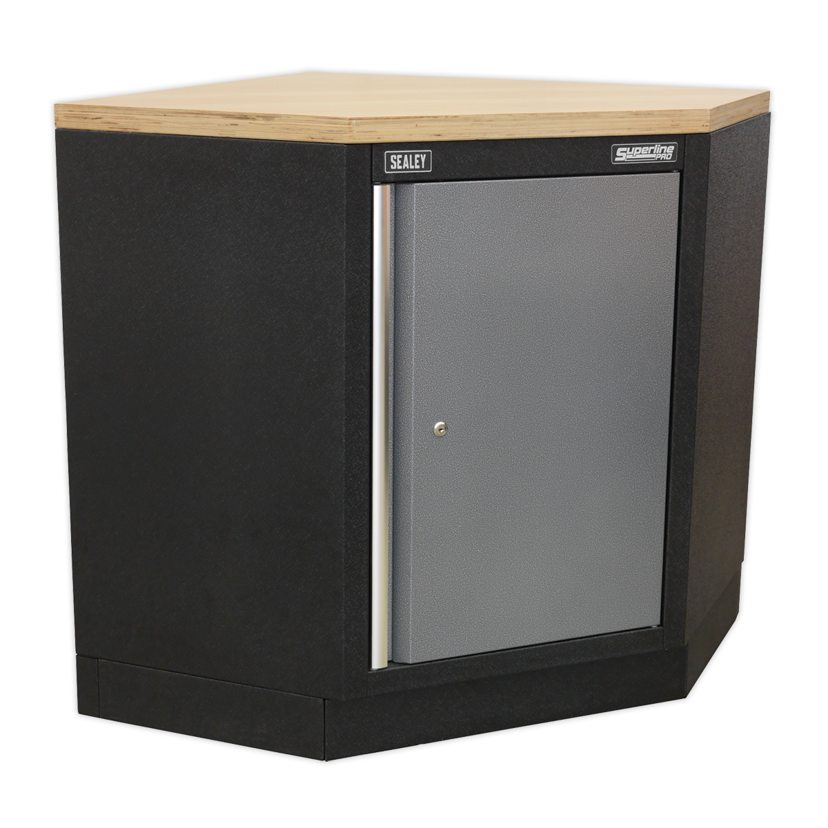 Superline PRO® Corner Storage System with Wood Worktop 1.55m