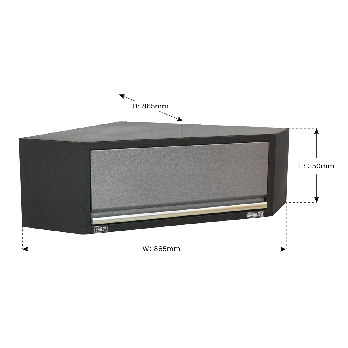 Superline PRO® Modular Corner Wall Cabinet 865mm