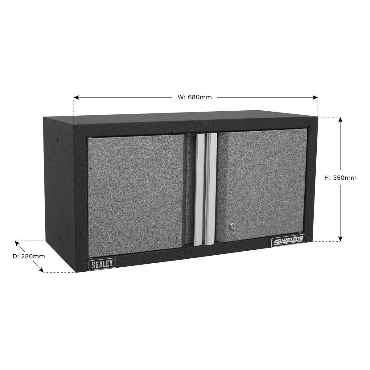 Superline PRO® Modular Wall Cabinet 2 Door 680mm