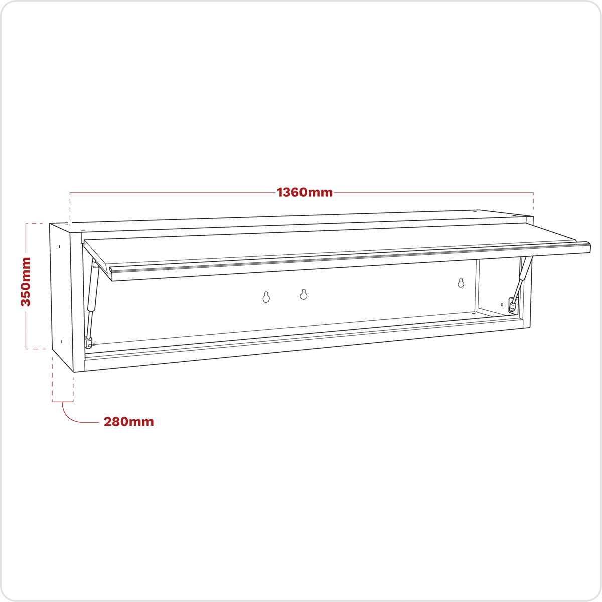 Superline PRO® Modular Wall Cabinet 1360mm