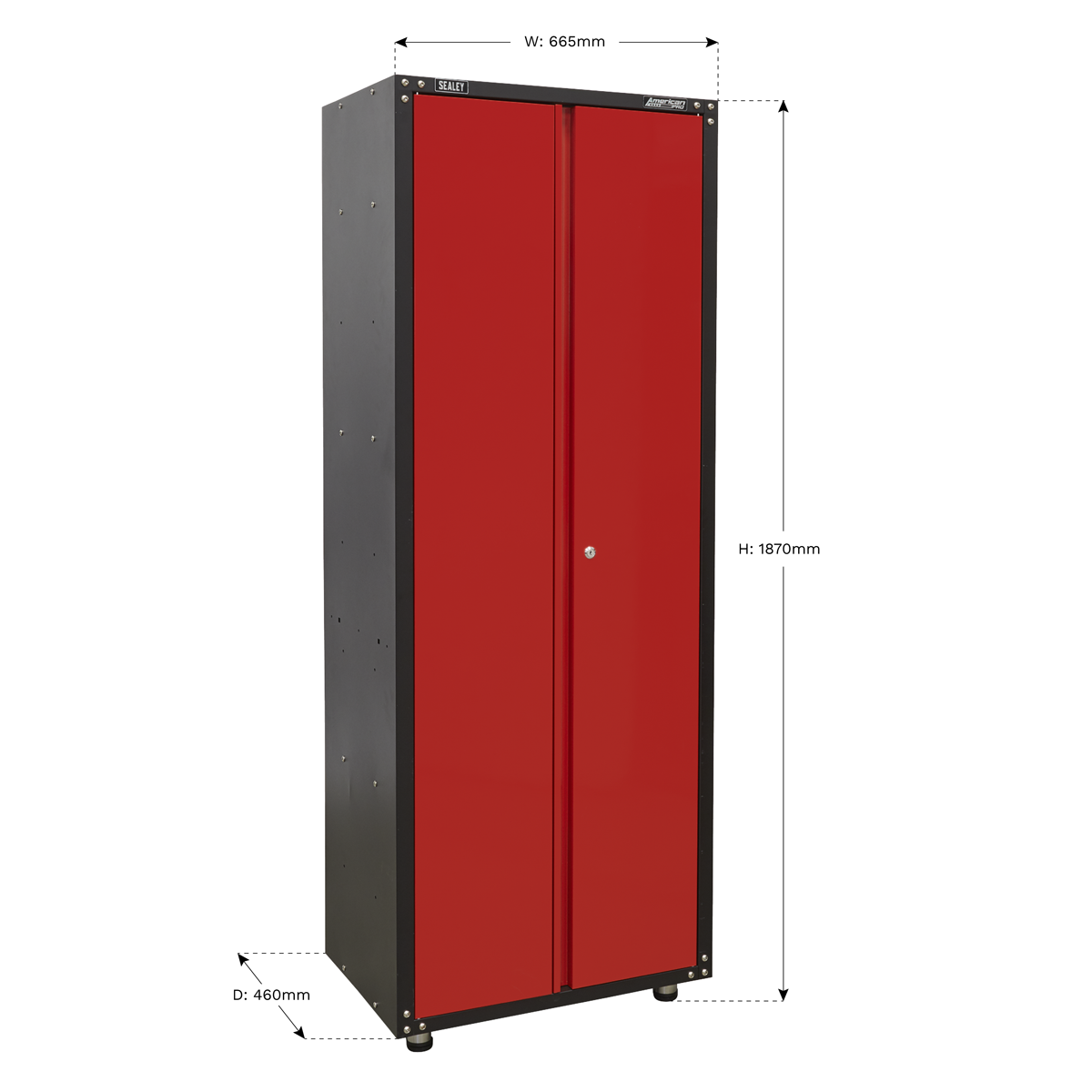 American PRO® Modular Full Height Cabinet 2 Door 665mm
