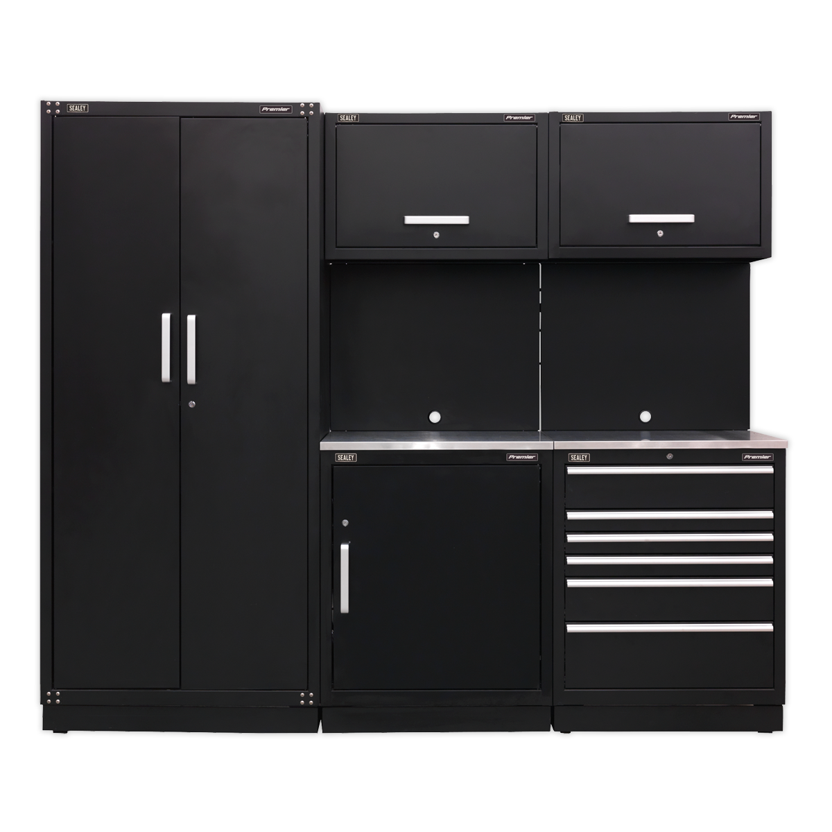 Premier™ Storage System with Stainless Worktop 2.48m