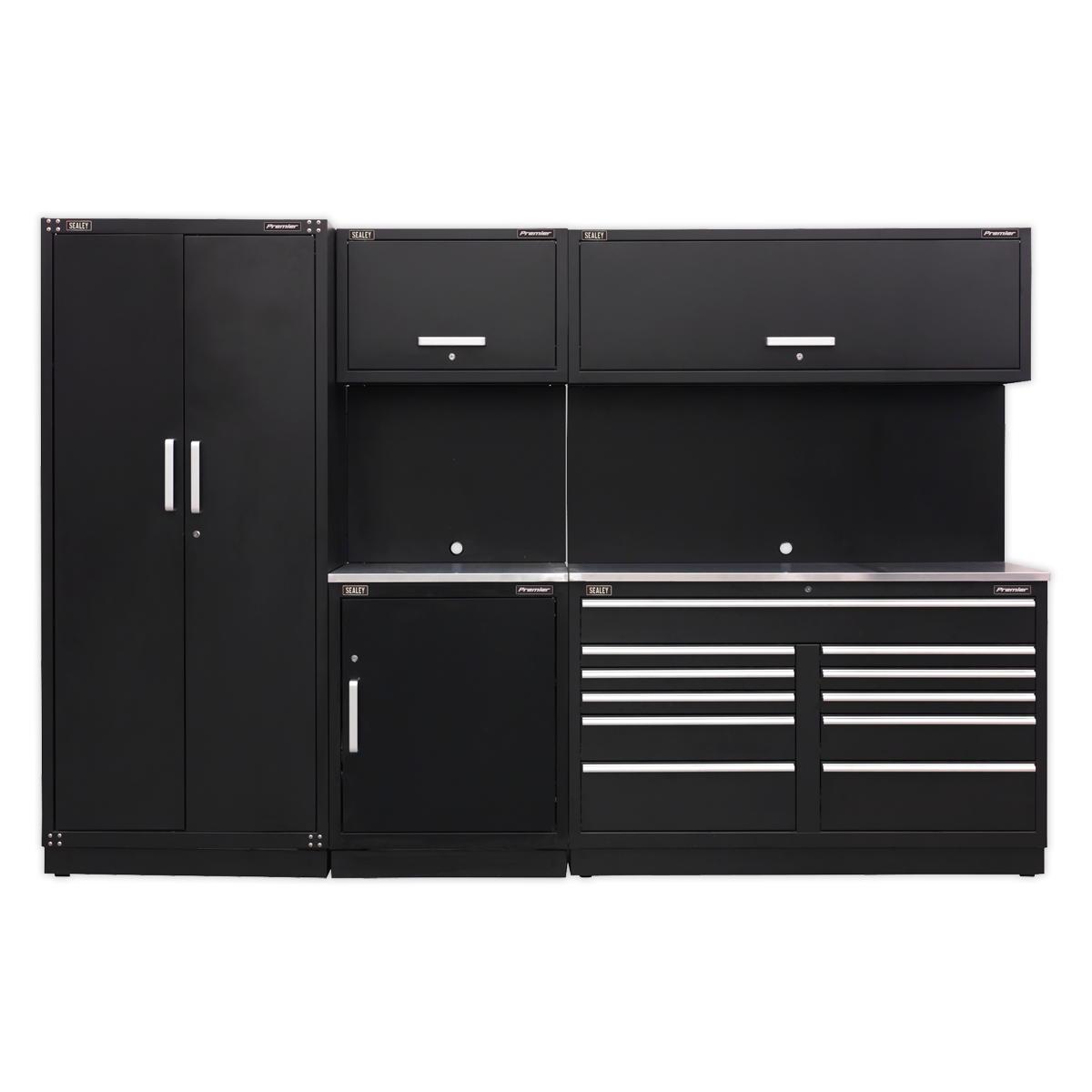 Premier™ Storage System with Stainless Worktop 3.26m