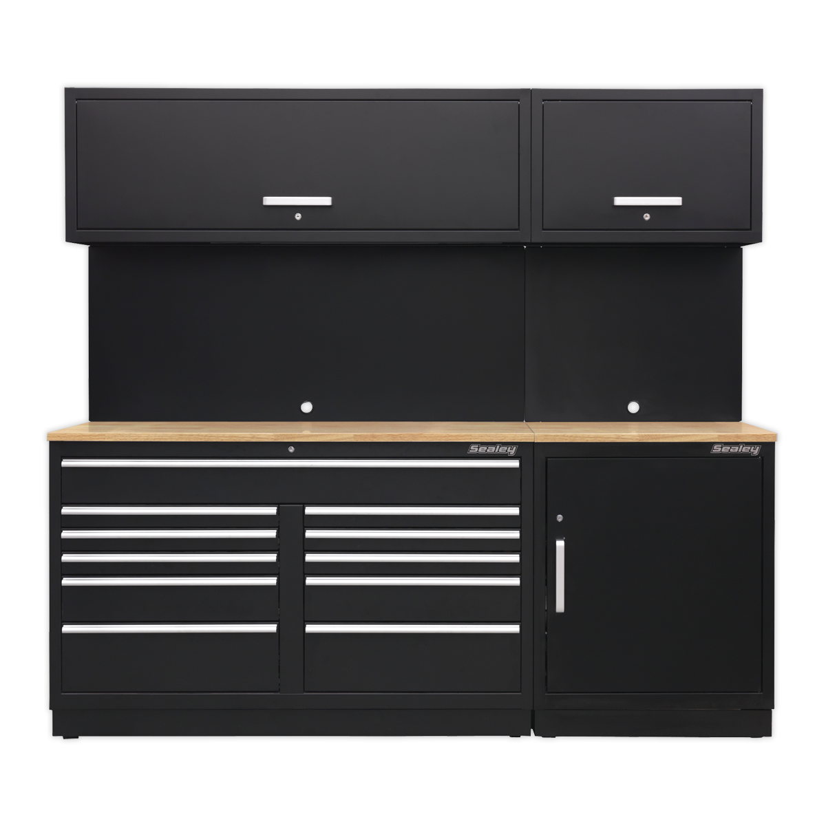 Premier™ Storage System with Hardwood Worktop 2.33m