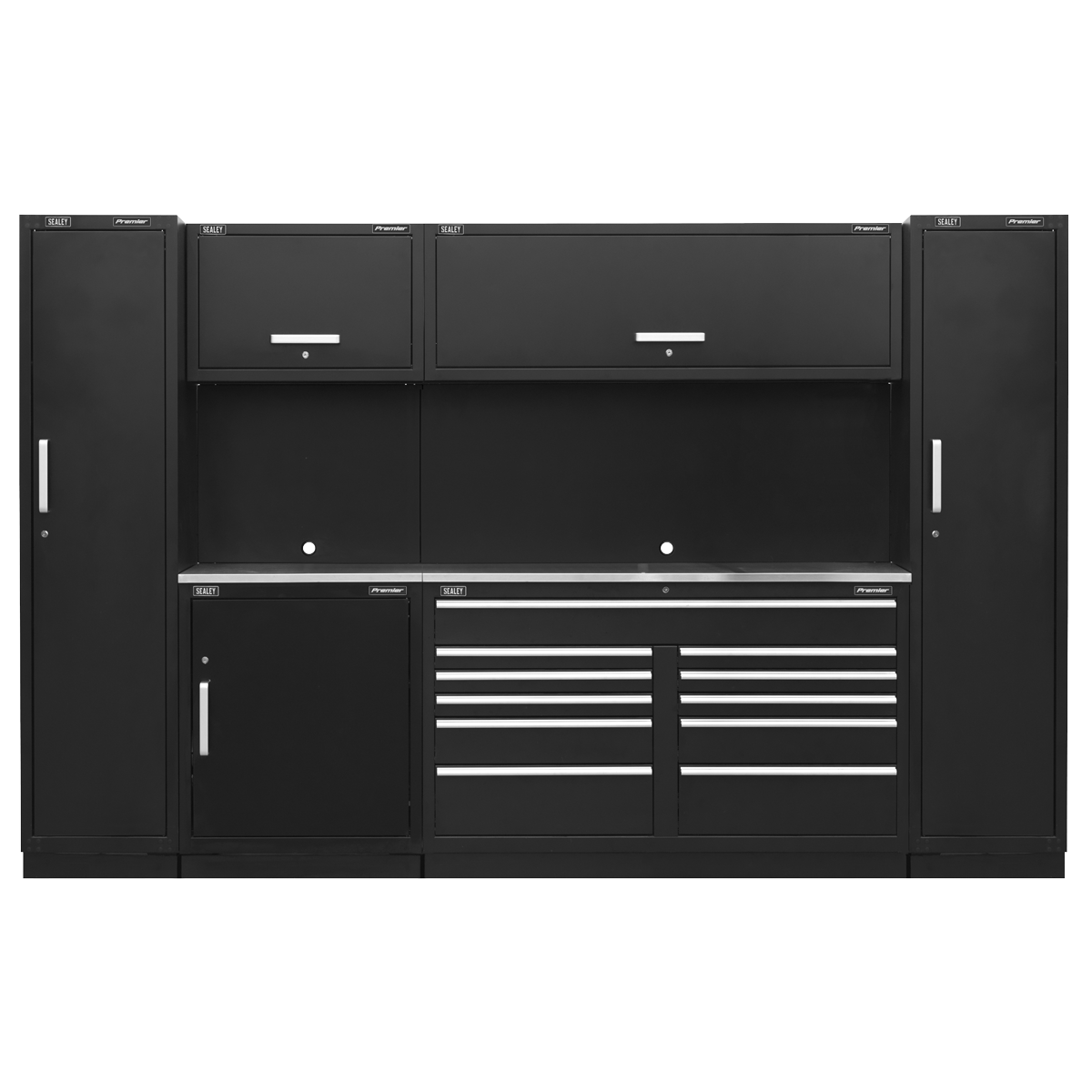 Premier™ Storage System with Stainless Worktop 3.55m