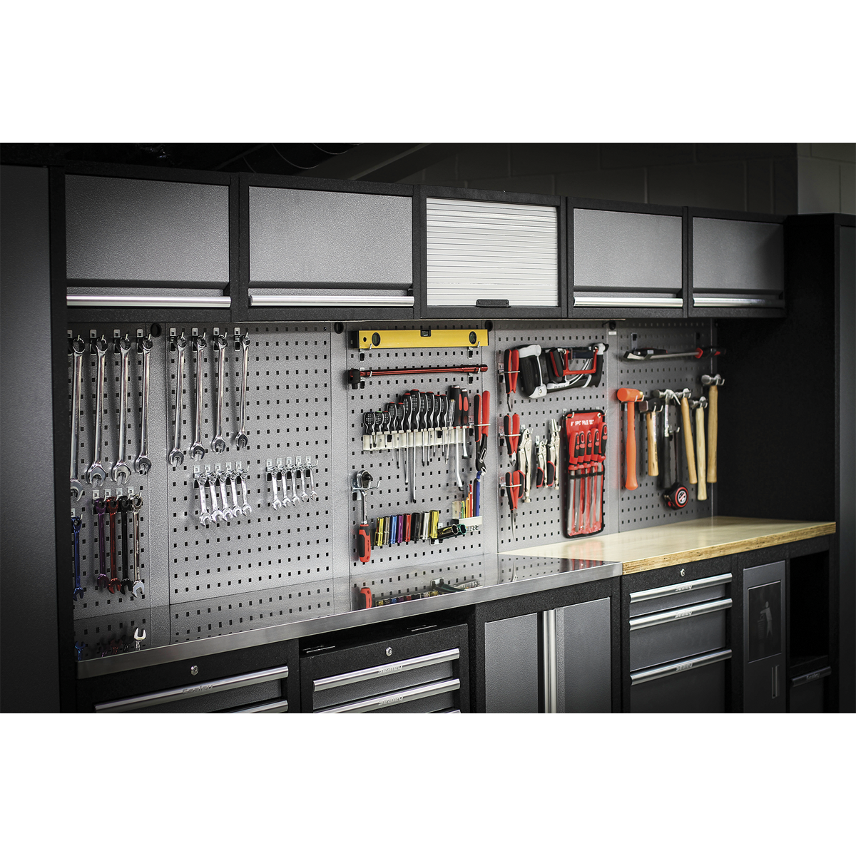 Superline PRO® Storage System with Wood Worktop 4.92m