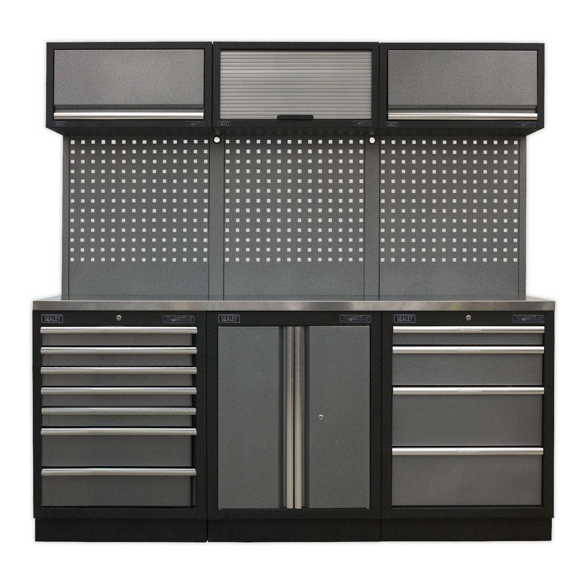 Superline PRO® Storage System with Stainless Worktop 2.04m