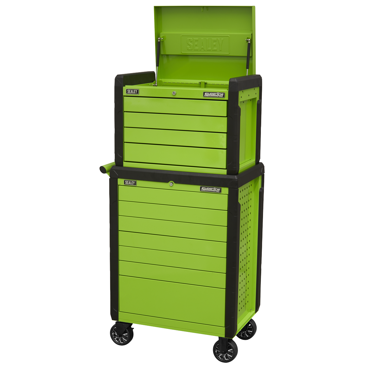 Superline PRO® Push-To-Open Topchest & Rollcab Combination 11 Drawer