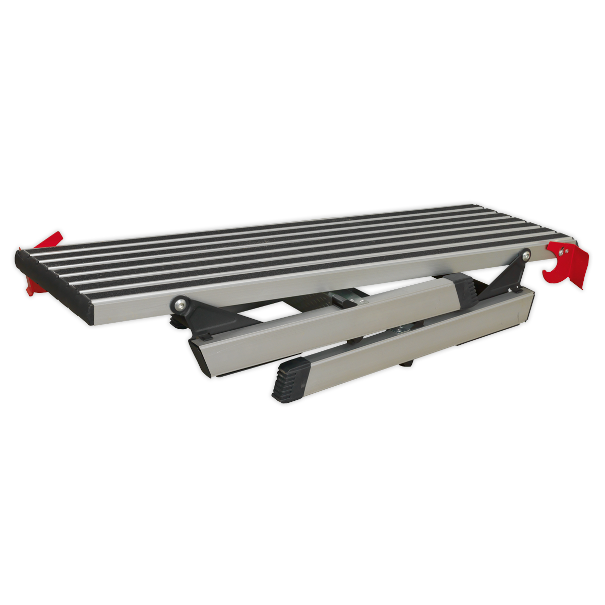 Folding Platform 2-Tread Aluminium - EN 131-4