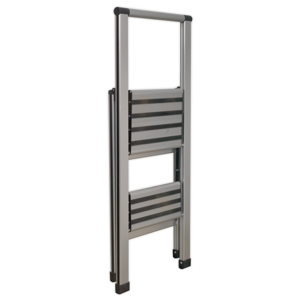 Professional Folding Step Ladder 2-Step Aluminium 150kg Capacity