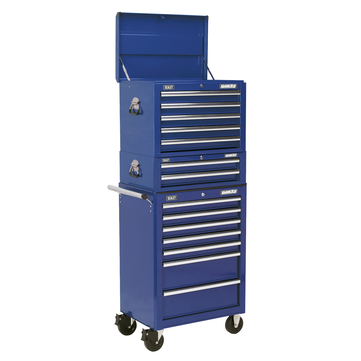 Superline PRO® Topchest, Mid-Box Tool Chest & Rollcab Combination 14 Drawer