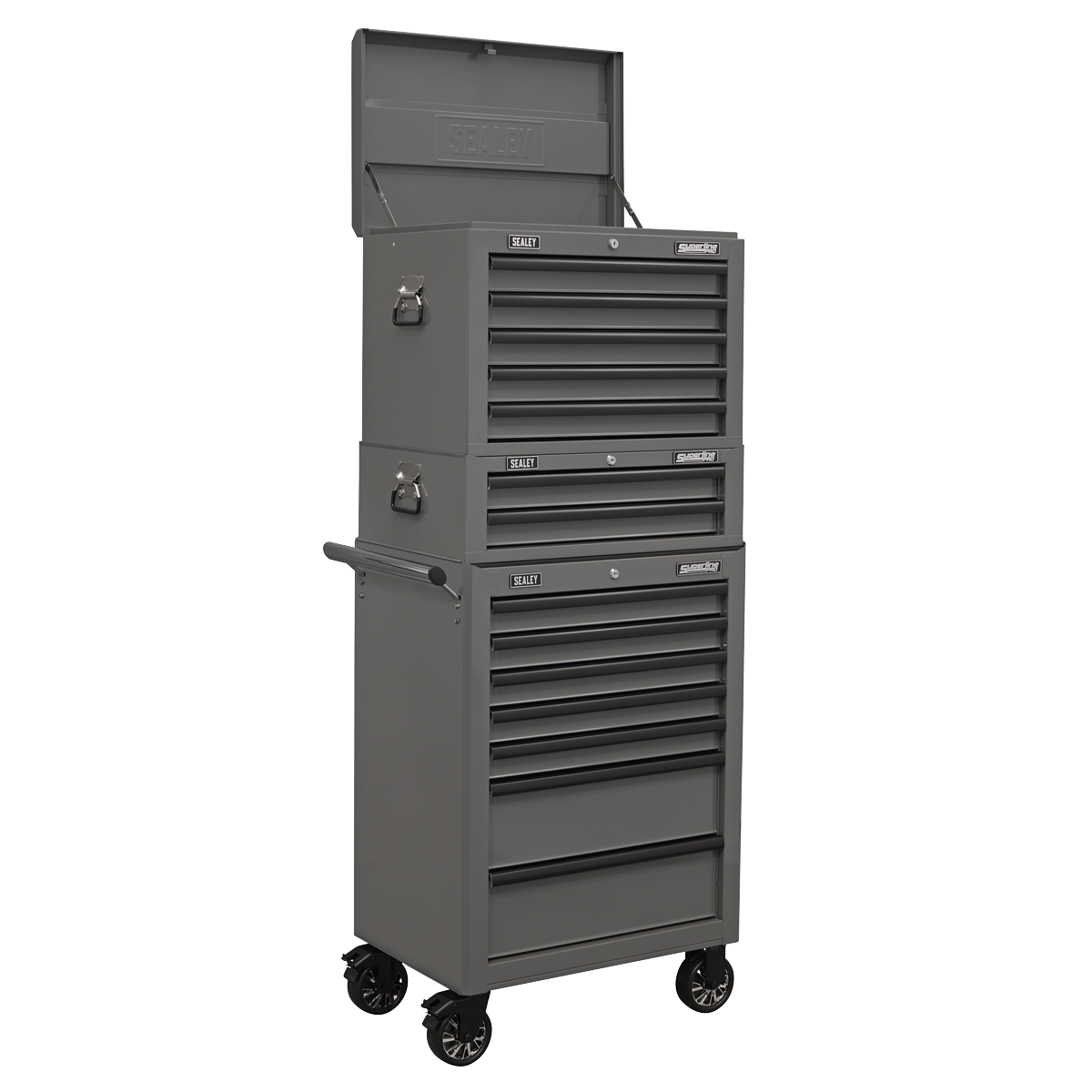 Superline PRO® Topchest, Mid-Box Tool Chest & Rollcab Combination 14 Drawer