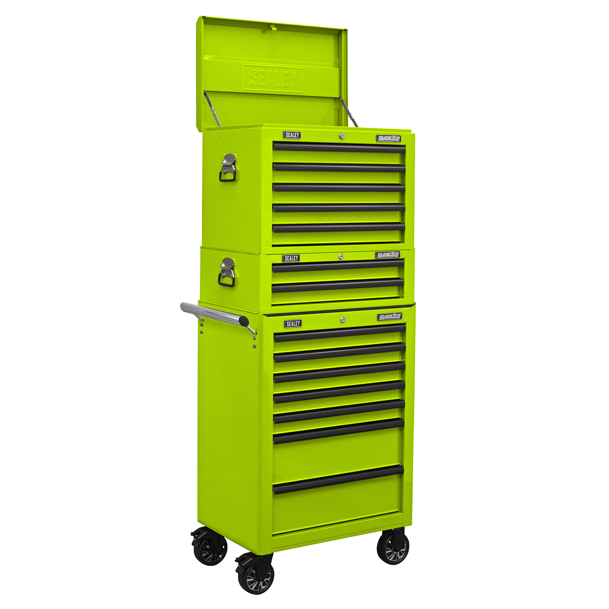 Superline PRO® Topchest, Mid-Box Tool Chest & Rollcab Combination 14 Drawer
