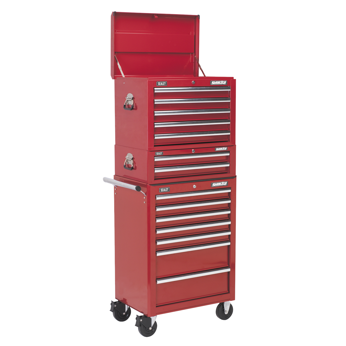 Superline PRO® Topchest, Mid-Box Tool Chest & Rollcab Combination 14 Drawer