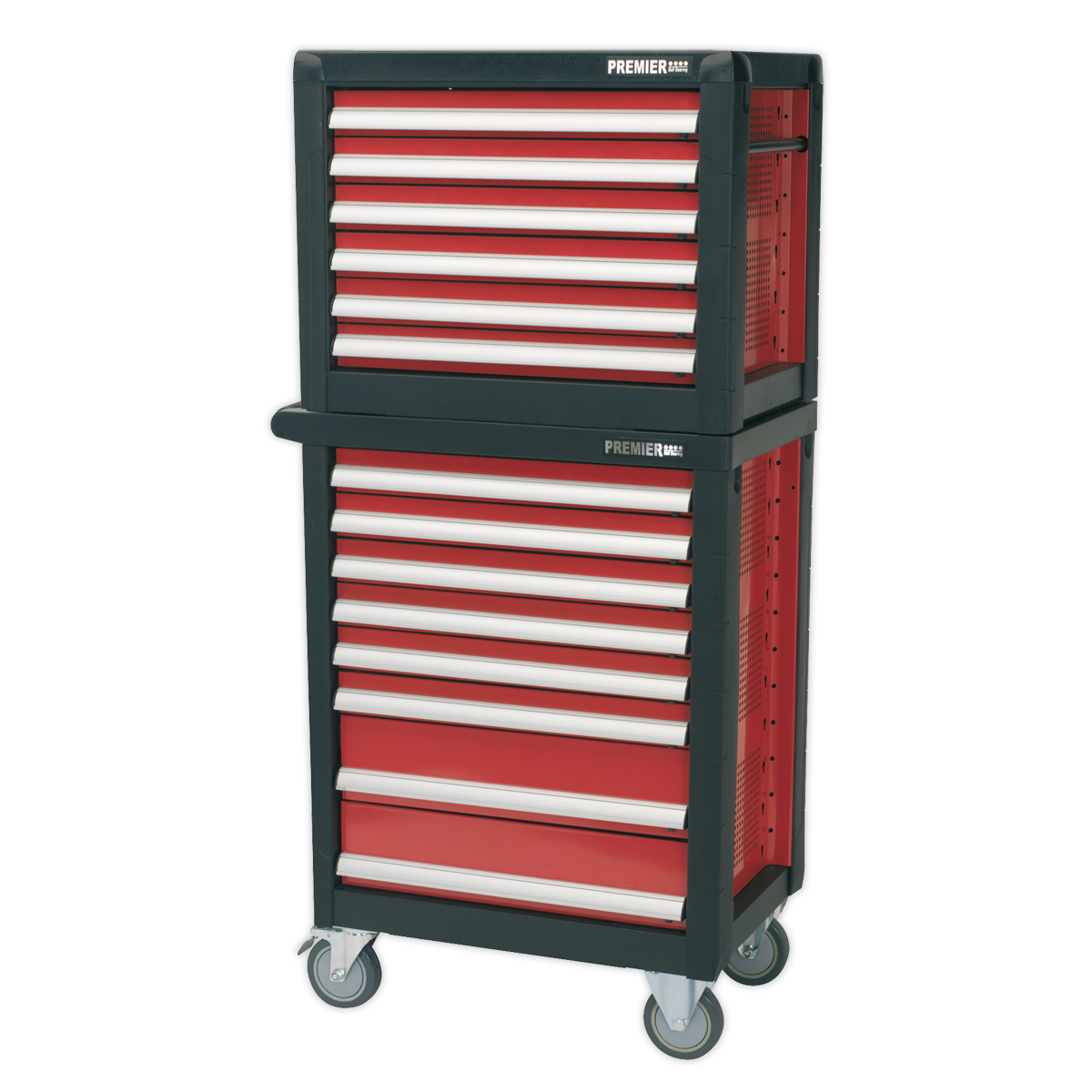 Premier™ Topchest & Rollcab Combination 14 Drawer with 1233pc Tool Kit
