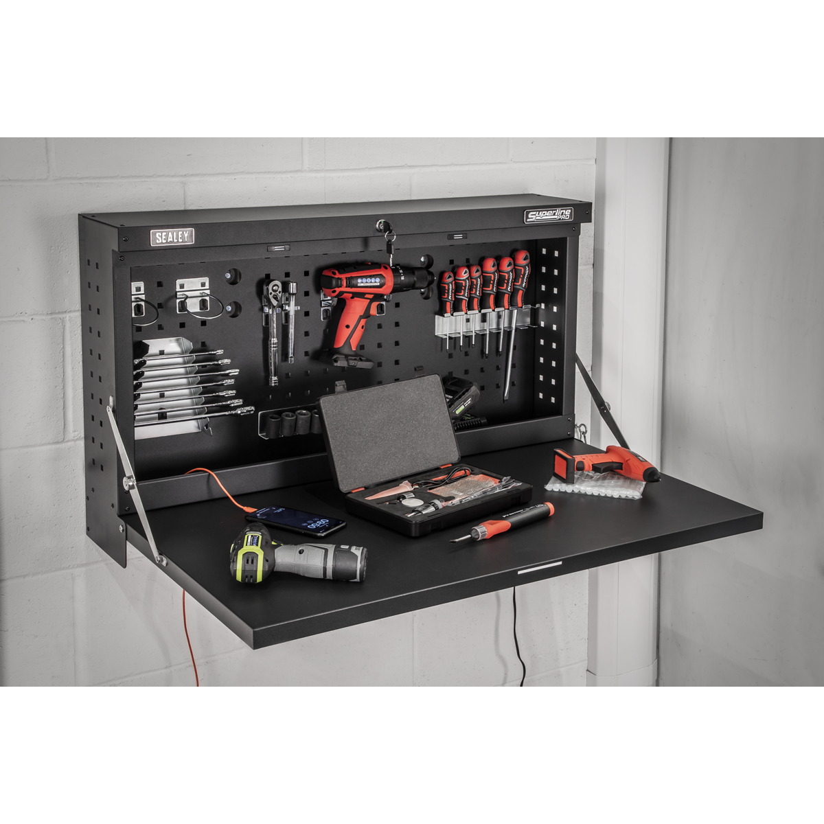 Superline PRO® Wall Mounting Foldable Workbench