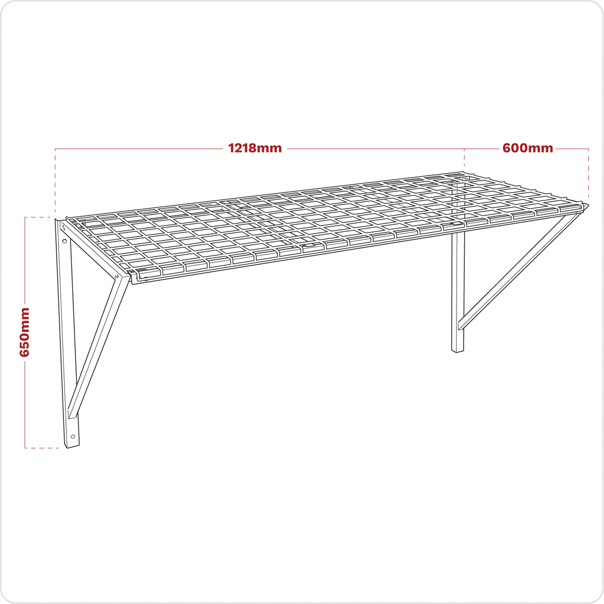 Heavy-Duty Wall Mounting Storage Rack