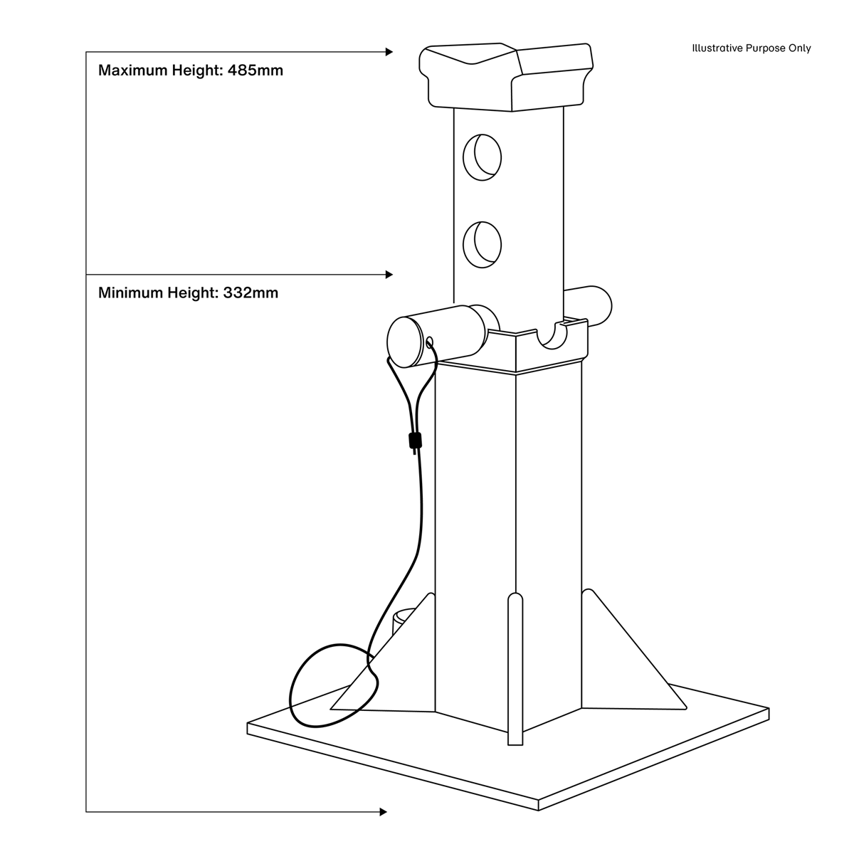 Premier Axle Stands (Pair) 20 Tonne Capacity per Stand