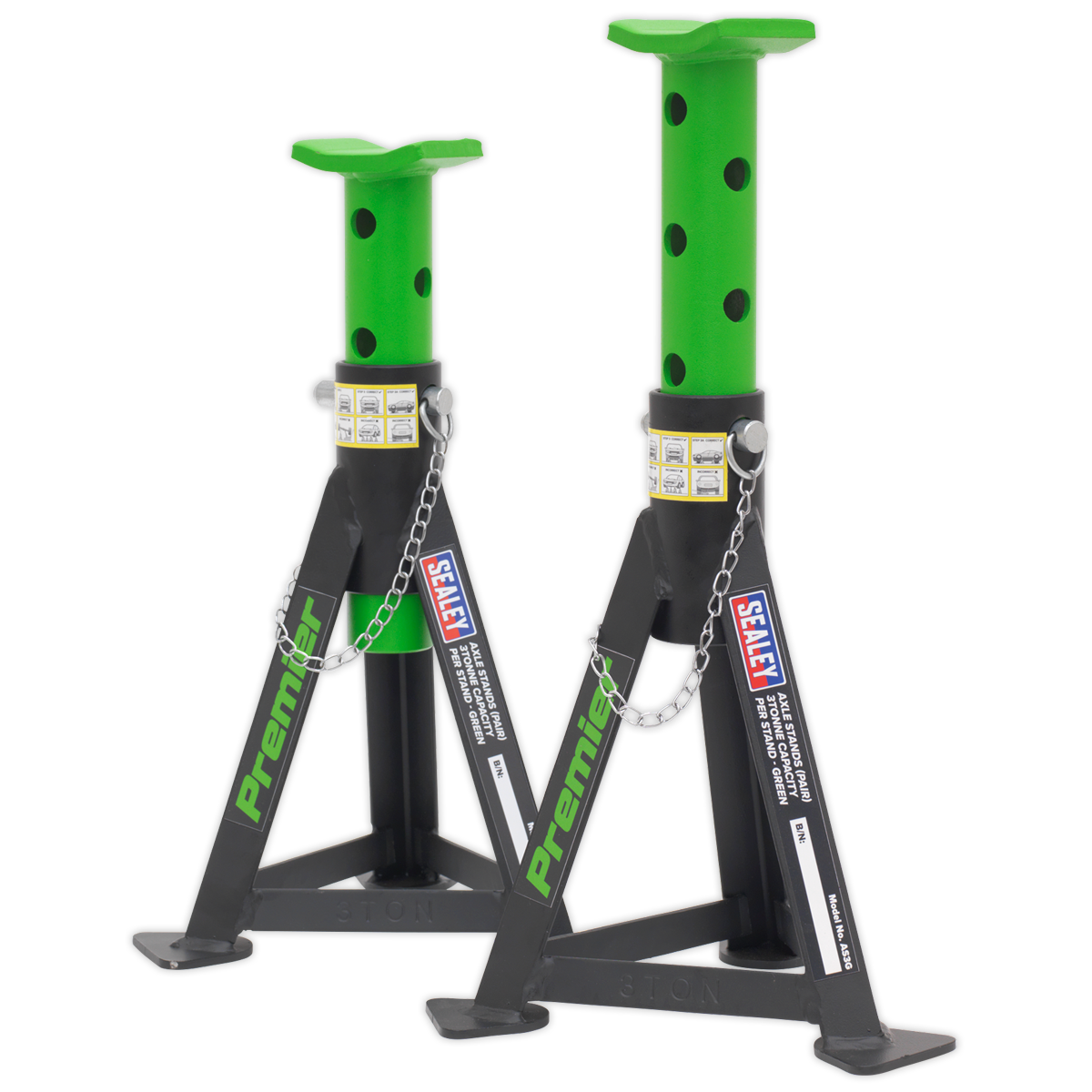 Premier Axle Stands (Pair) 3 Tonne Capacity per Stand