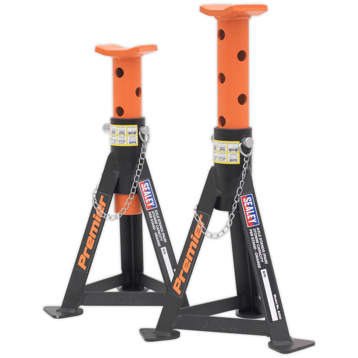 Premier Axle Stands (Pair) 3 Tonne Capacity per Stand