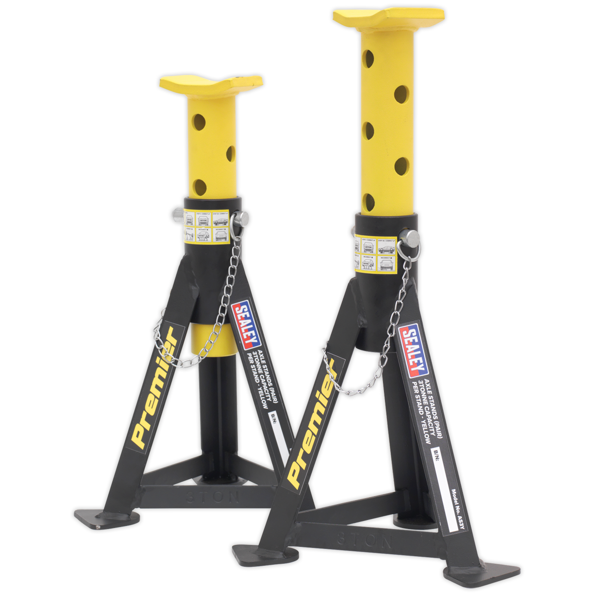 Premier Axle Stands (Pair) 3 Tonne Capacity per Stand