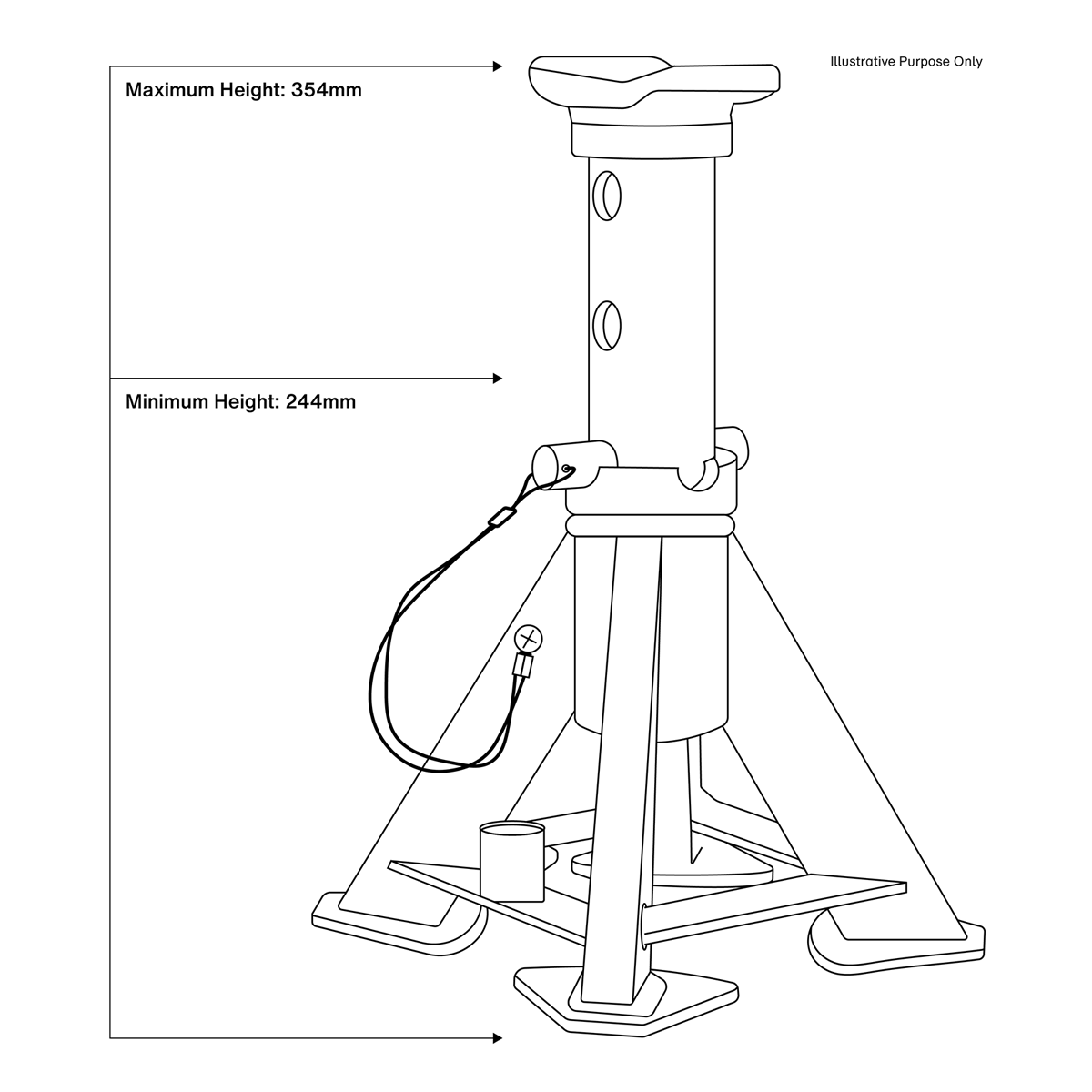 Premier Short Axle Stands (Pair) 7 Tonne Capacity per Stand