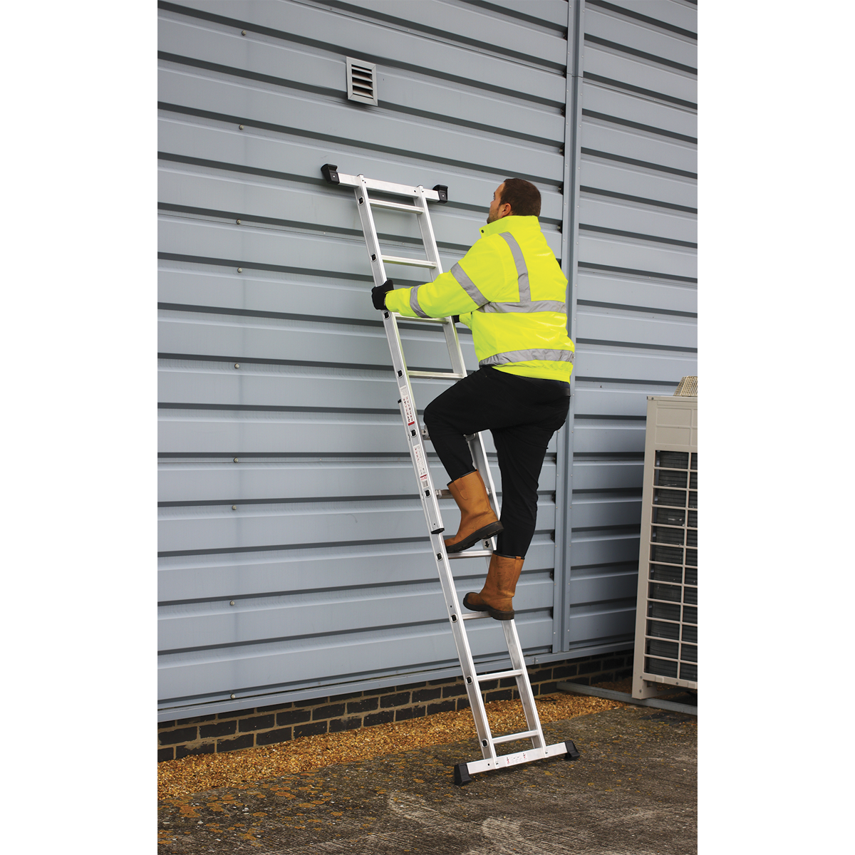 Scaffold Ladder 4-Way Aluminium - EN 131