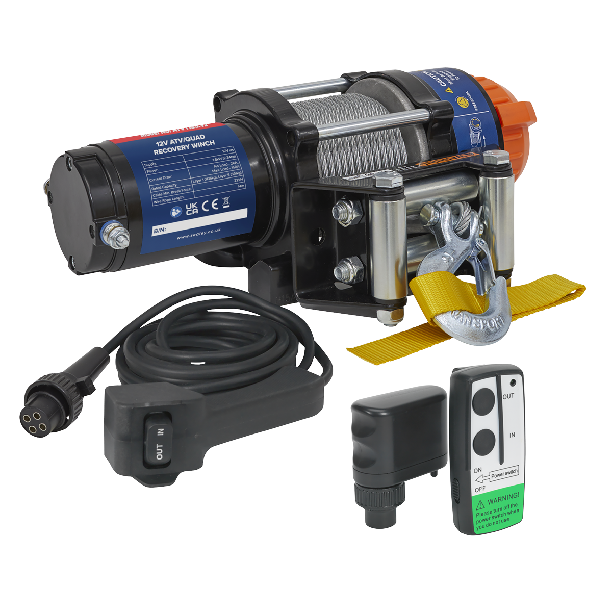 Wireless Winch ATV1135 Combo Kit
