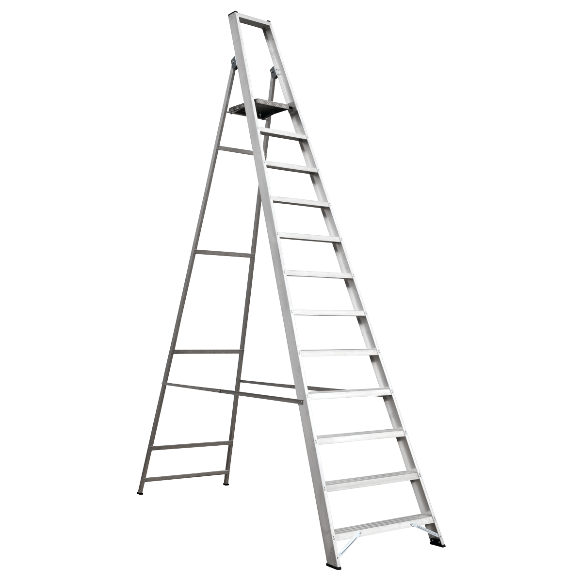 Industrial Step Ladder 12-Tread Aluminium - BS EN 131