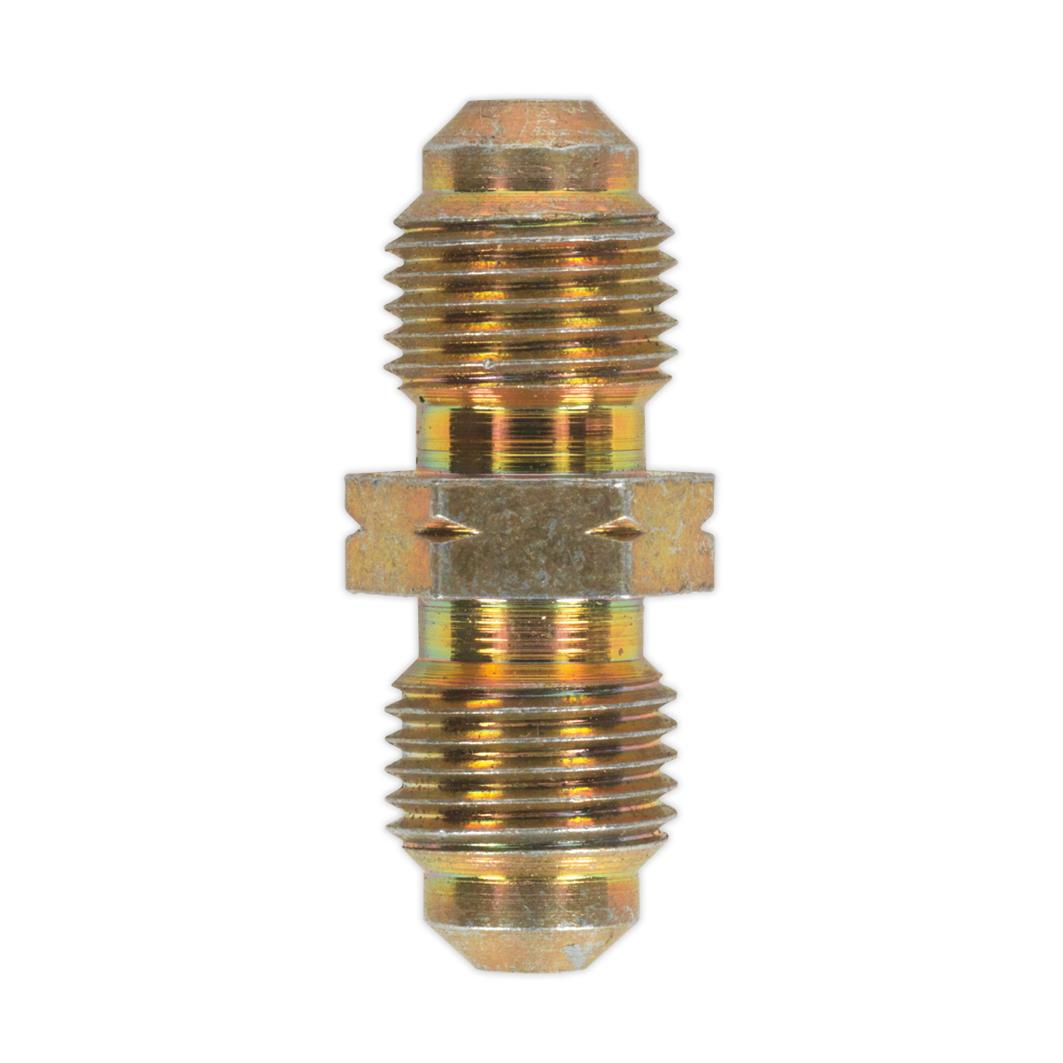 Male to Male Brake Tube Connector M10 x 1mm - Pack of 10