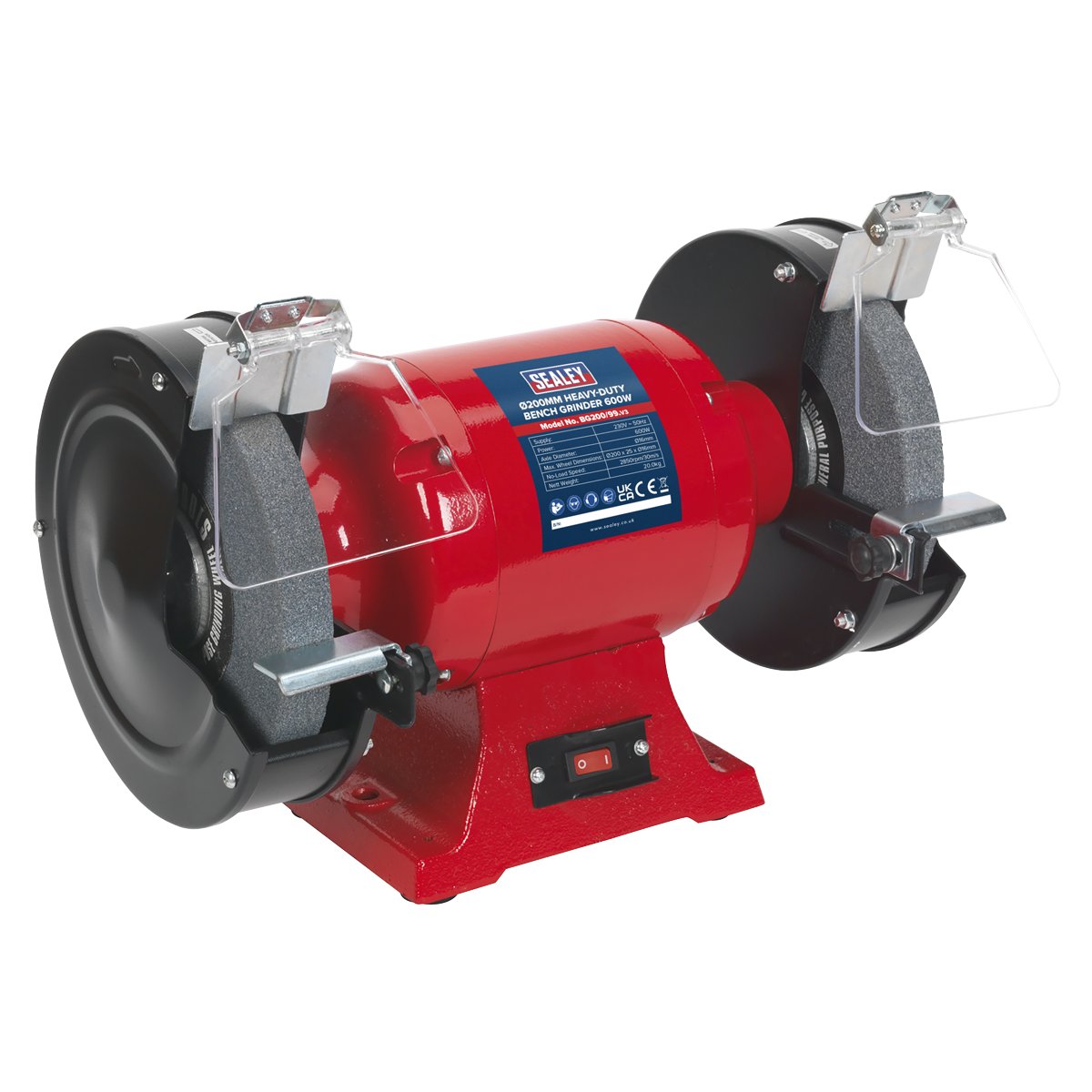 Heavy-Duty 200mm Bench Grinder 600W/230V