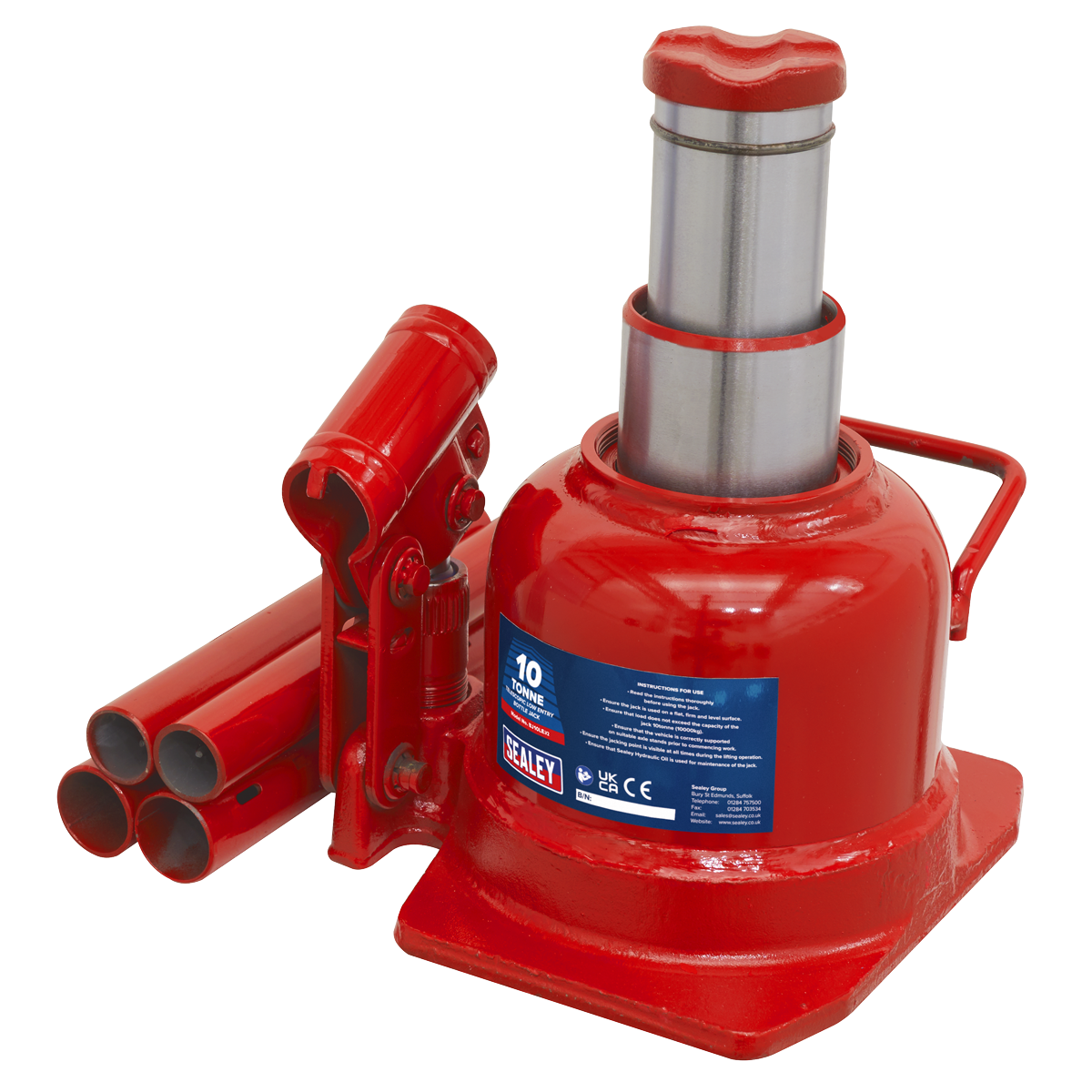 Low Profile Telescopic Bottle Jack 10 Tonne