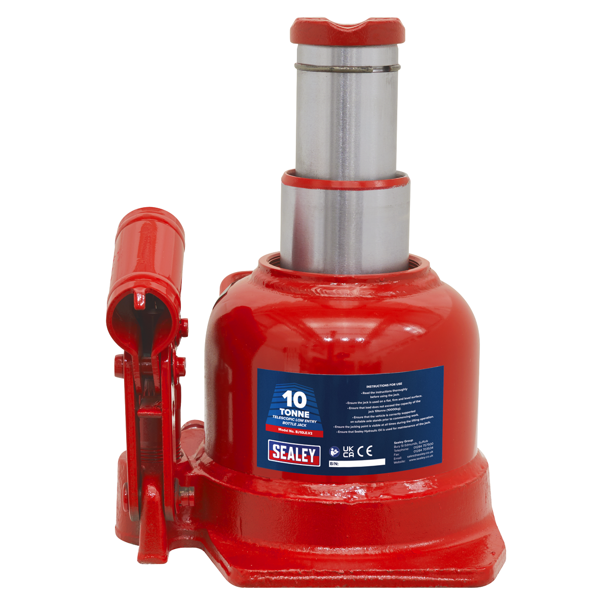 Low Profile Telescopic Bottle Jack 10 Tonne