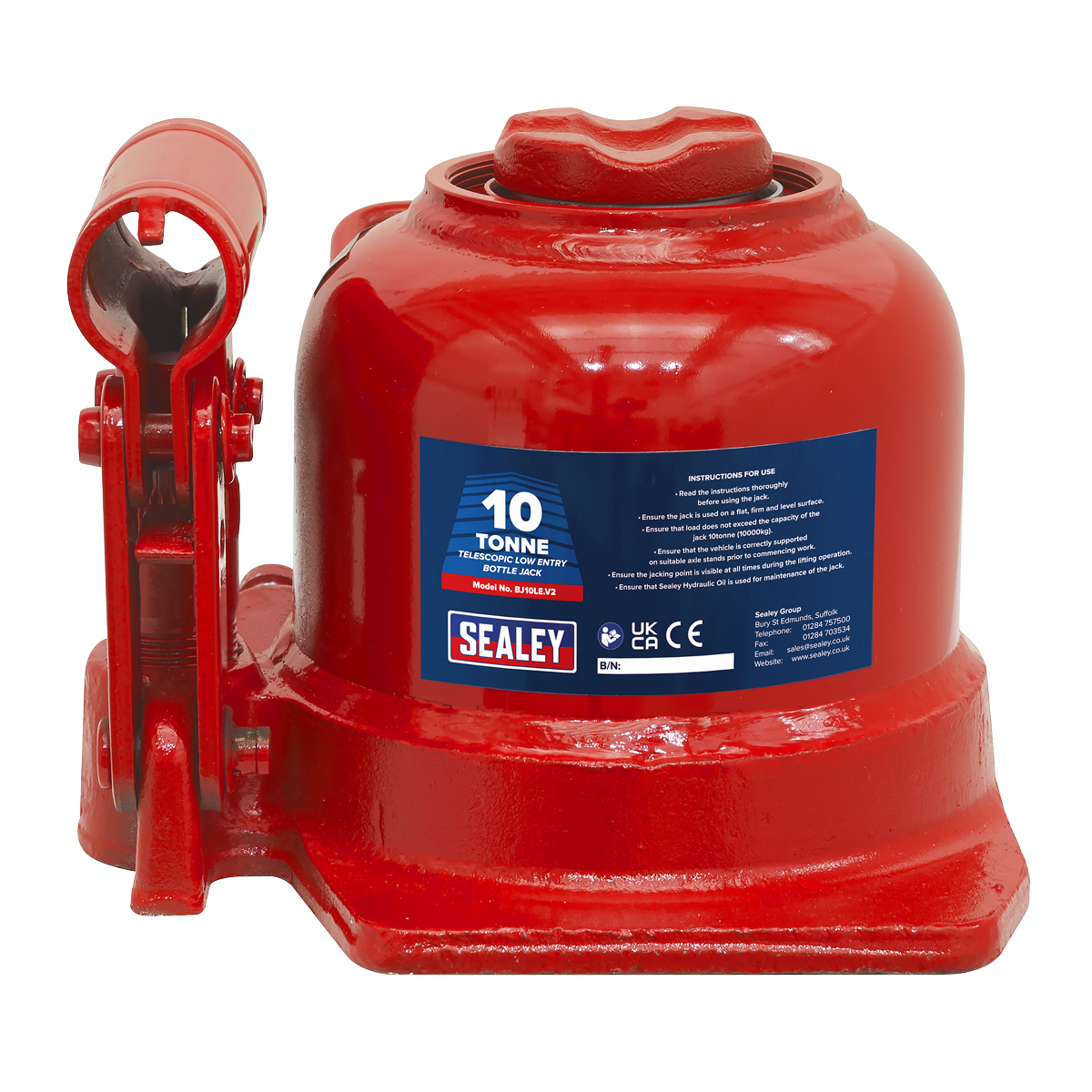 Low Profile Telescopic Bottle Jack 10 Tonne