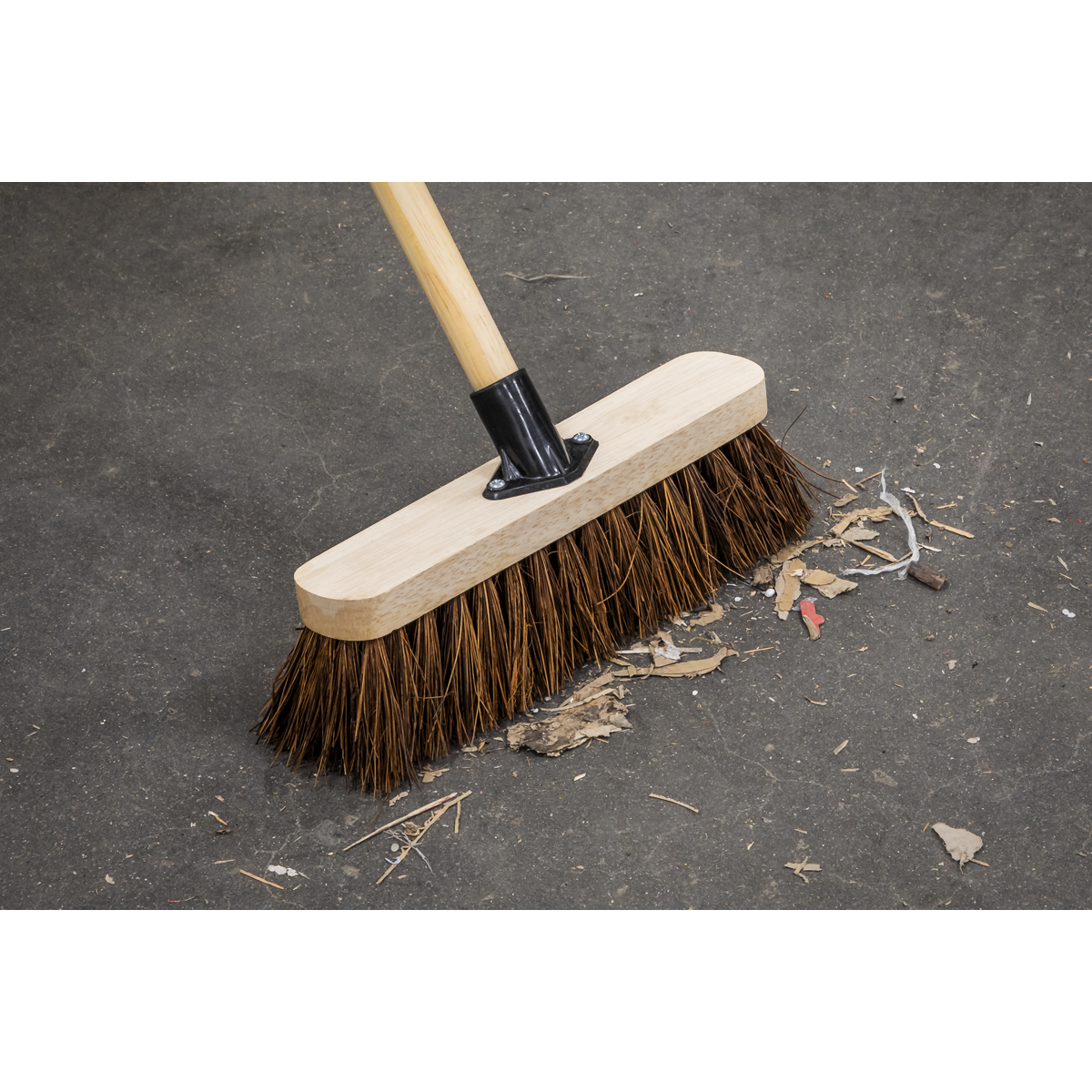 Stiff/Hard Bristle Broom 12"(300mm)