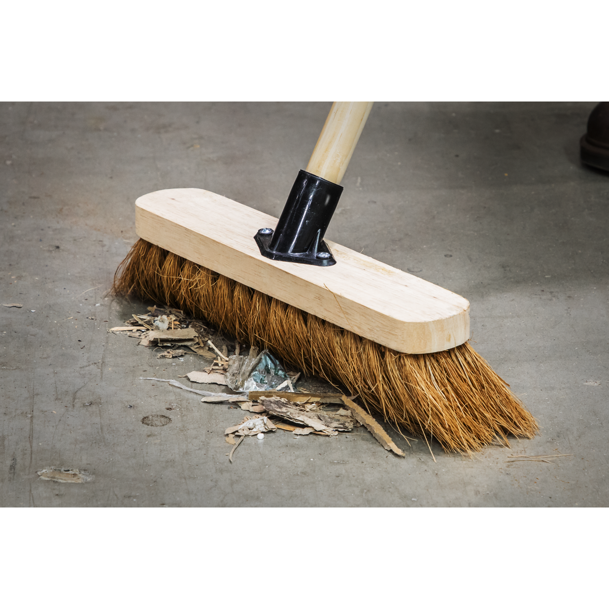 Soft Bristle Broom 12"(300mm)