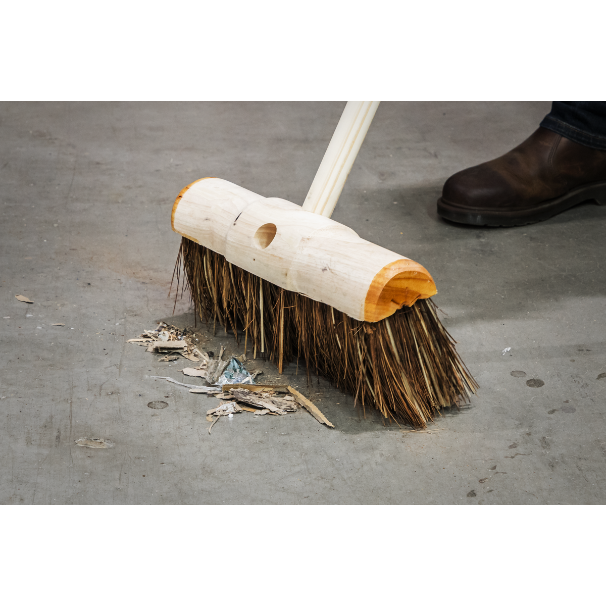 Stiff/Hard Bristle Broom 13"(325mm)