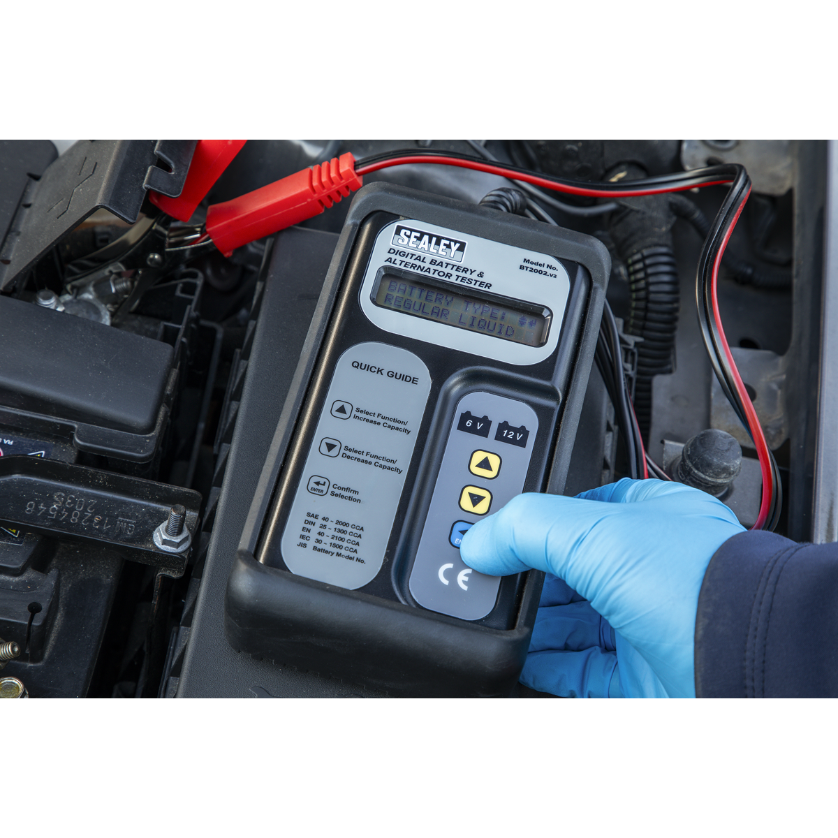 Digital Battery & Alternator Tester 6/12/24V