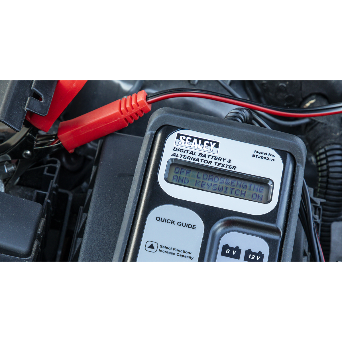 Digital Battery & Alternator Tester 6/12/24V
