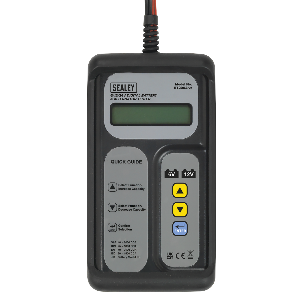 Digital Battery & Alternator Tester 6/12/24V